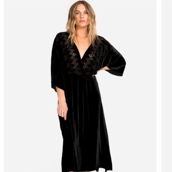 Johnny was black velvet dress Clearance